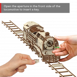 Lesene 3D sestavljanke WOODEN CITY Express s tiri