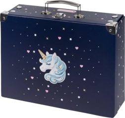BAAGL Folding School Case Unicorn Gold