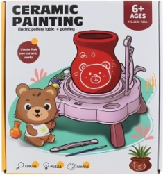 Lončarski kolovrat na baterije turkizen za otroke