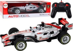 RC dirkalna formula 1:12 z lučmi in zvoki – srebrna