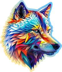 Lesene sestavljanke Nobl volk 250 koščkov WOODEN CITY