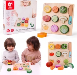 Lesena garnitura za rezanje zelenjave Classic World