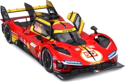 kovinski model bburago 1:18 ferrari 499p št. 50 – zmagovalec 24h le mans 2024