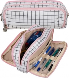 Velik trikomorni peresnik v kariranem dizajnu