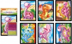 Mini Mozaika Bleščeči Dinosaver 10x12 cm