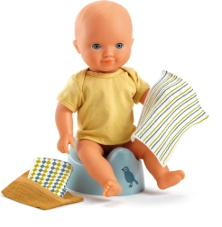 Otroški noček za punčke DJECO Potty & Wipes