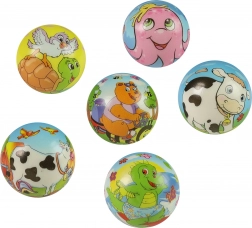Pena žoga za skakanje Živalice 6 cm