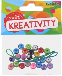 Barvne kroglice z vrvico