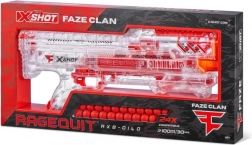 X-Shot FAZE CLAN Ragequit Round prozoren blaster za penaste kroglice