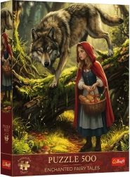 Puzzle Premium Plus 500 Rdeča kapica in volk