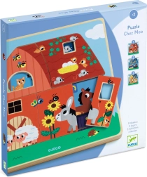 Trislojne lesene sestavljanke Kmetija