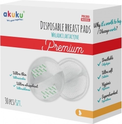 Ultravpojne dojne prsne blazinice Akuku 30 kos
