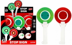 Policijski ustavljalni loparček s svetlobo