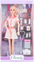 Punčka zdravnica s sklepnimi rokami in dodatki 29 cm