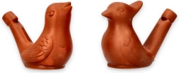 Keramični piščalka v obliki ptice set