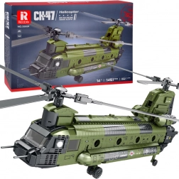 Reobrix sestavljanka helikopter CH-47 Chinook – vojaški tandemski helikopter, 1451 kosov