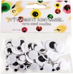 Oči s premičnimi zenicami za ustvarjanje