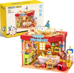 Puremind lesen 3D puzzle model Peanuts Birthday Party SNOOPY z LED