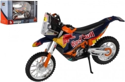 Kovinski model motorja BBURAGO RED BULL KTM Rally Dakar 2019, 1:18