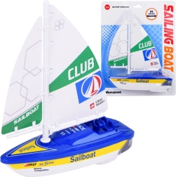 Barvita jadralna ladjica za vodo na baterije – Modra