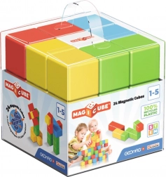 Magnetne kocke GEOMAG Magicube Color Recycled Crystal – 24 delov