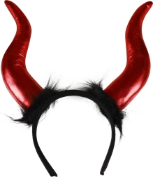 Peklenski Maxi hudičevi rogovi na obroču za lase