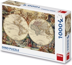 DINO puzzle zgodovinski zemljevid, 1000 koščkov