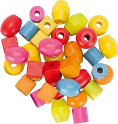 Lesene perlice in vrvice v posodi – 45 kosov