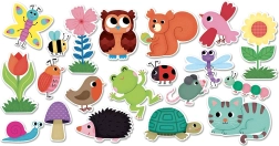 Vilac leseni magnetki Vrt 20 kos