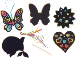 Goki praskanke mavrične sličice za obešanje – mešanica motivov