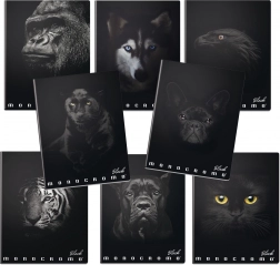 Šolski zvezek A4 Monocromo črn