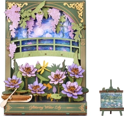 RoboTime 3D lesena sestavljanka Bleščeči lokvanji