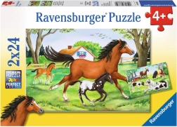 RAVENSBURGER puzzle svet konj 2×24 koščkov