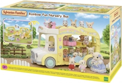 Barviti avtobus SYLVANIAN FAMILIES – večnamenski trislojni avtobus za figurice