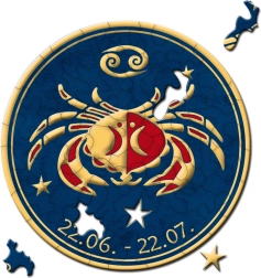 Okrogla sestavljanka Zodiak – Rak 33 koščkov