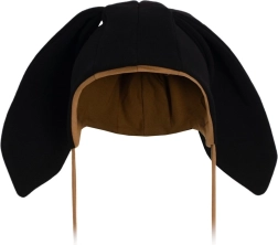 Otroška bombažna kapica z ušeski New Baby Favorite črna