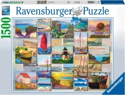 Sestavljanka RAVENSBURGER COASTAL COLLAGE, 1500 kosov