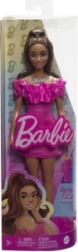 Barbie manekenka v rožnatih oblekah z volančki