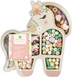 Leseni pastelni kroglici Samorog, 170 kos