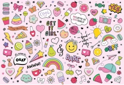 Uganka z nalepkami Ikone 250 delov