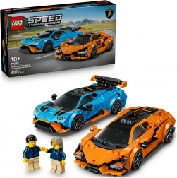 lego speed champions lamborghini revuelto in huracán sto – dvojni komplet dirkalnih avtomobilov