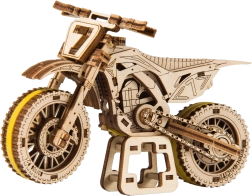 Lesene 3D sestavljanke motor MotoCross WOODEN CITY (88 delov)