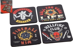 Komplet plutovinastih podstavkov Stranger Things 4 Hellfire Club – 4 kosi