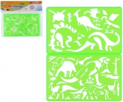 Plastične šablone za risanje 2 kos 11 × 18 cm