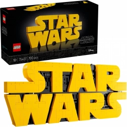 logotip STAR WARS iz kock LEGO za odrasle