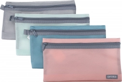 Mapa z zadrgo večbarvna 23x13 cm