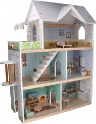 Velika lesena hišica za punčke