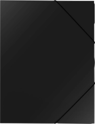 Mapa z elastiko A4 iz polipropilena, črna