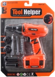 Otroški baterijski vrtalnik s kompletom nastavkov