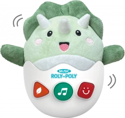 Kotalni plišasti dinozaver s svetlobnimi in zvočnimi učinki 20 cm